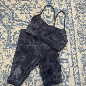 lululemon athletica Black Leggings and Top Set